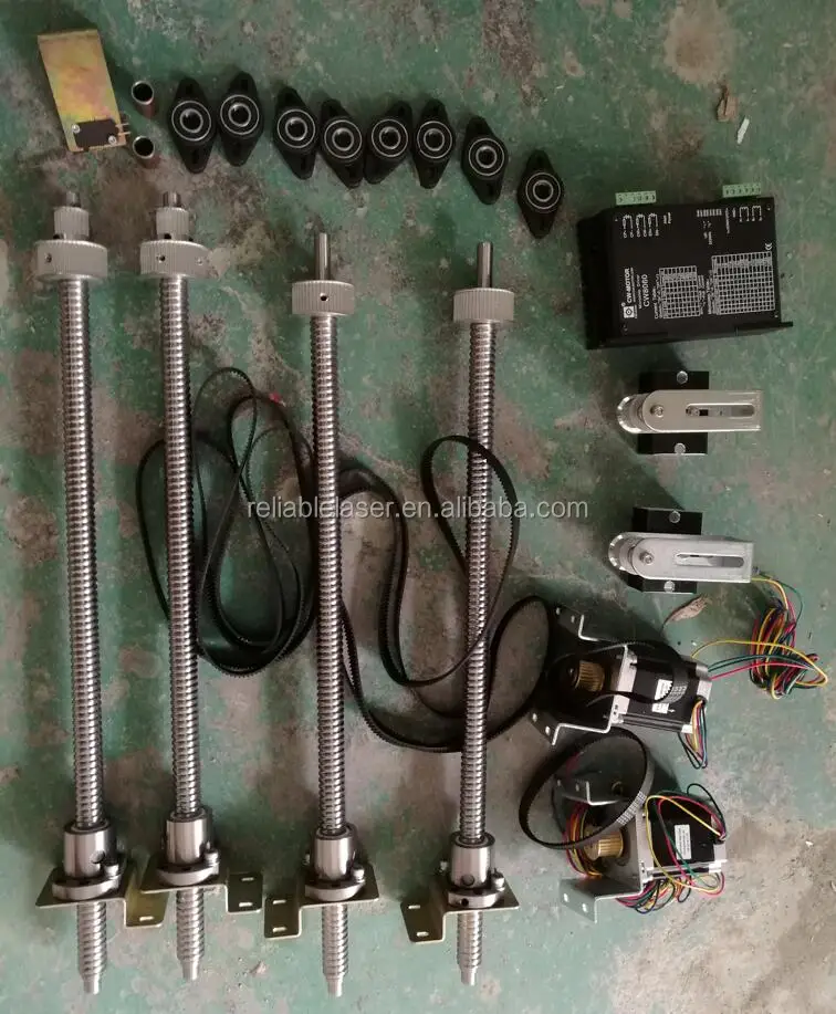 Motor Rised up Down Table Parts Full Kit for Co2 Laser Cutting Machine