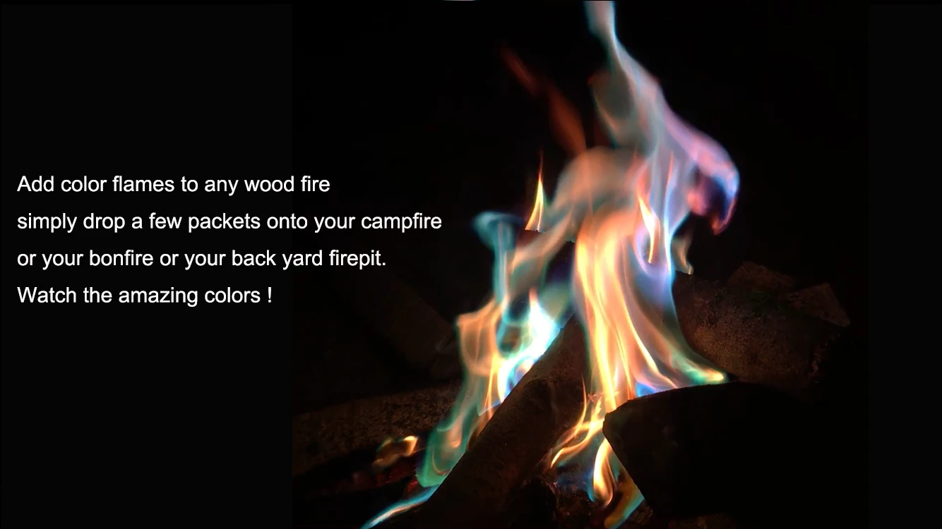 Magic Flame Colorant Long Lasting Campfire Colorant Flame Wood Burning Mystical Color Fire