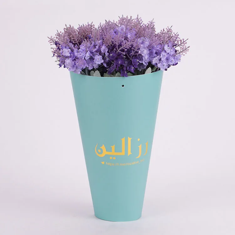 Personalized Creative Design Portable Bouquet Flower Carrier Gift Packing Paper Bag