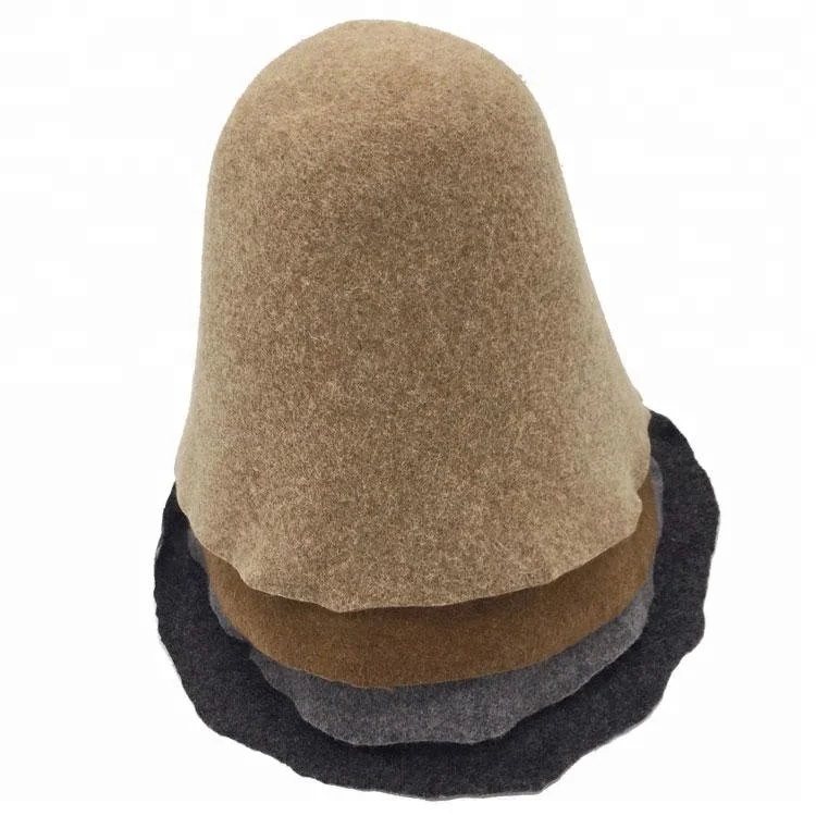 High Quality Mixed Color Wool Felt Hood Hat Body Cone