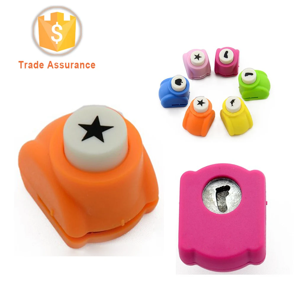 Wholesale Different Pattern Blue Colorful Punching Machine for Paper Mini Craft Puncher for Kids DIY