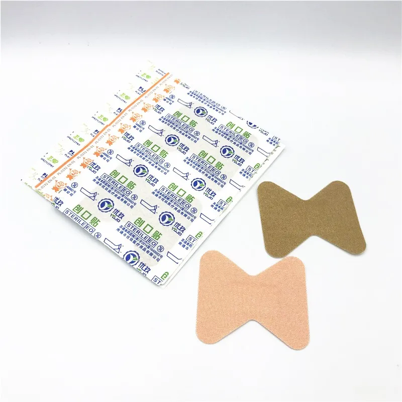 Бежевые гибкие тканевые клейкие повязки для ухода за ранами и первой помощи