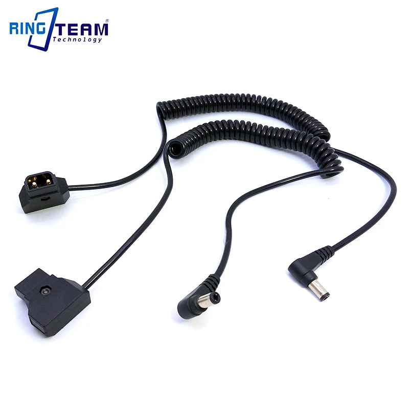 Right Angle DC 5.5 * 2.5 Male to D-TAP DTAP Male for BMPCC Camera Power Supply Cable Eliza Red 12V Small Monitor Power Cable supplier