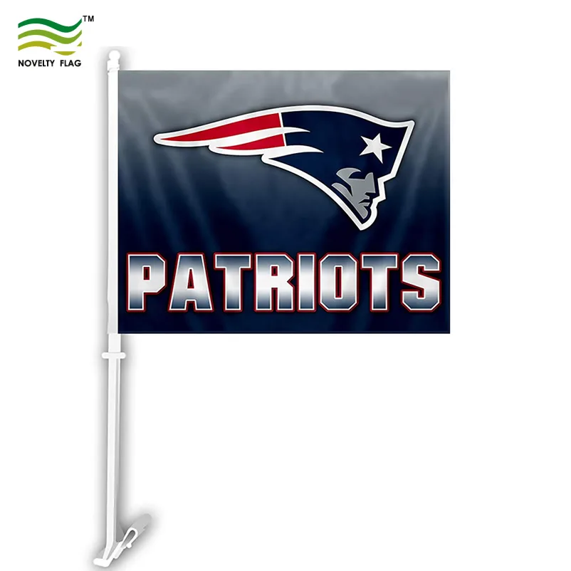 Blank White Polyester Funeral Procession Car Flag