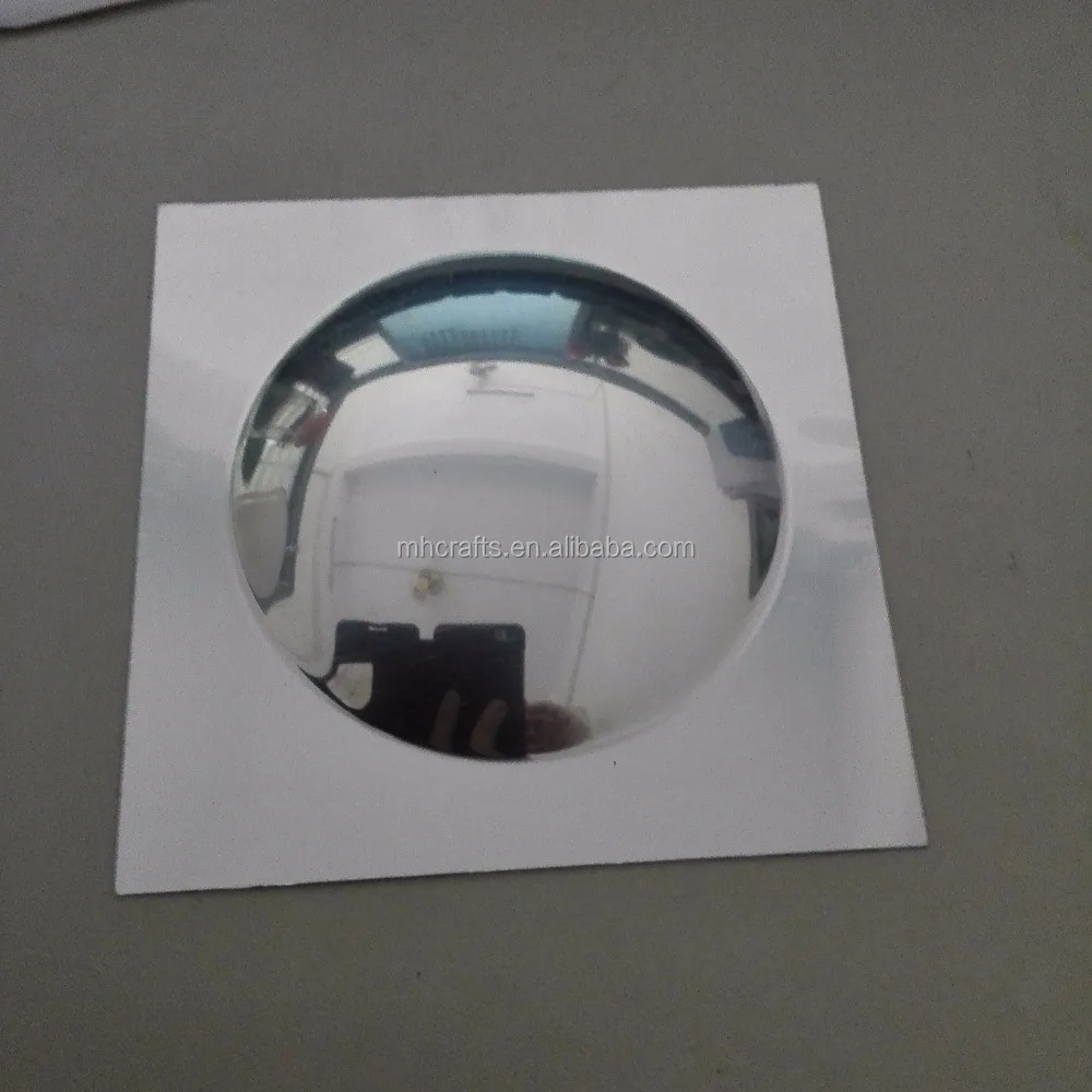 100mm Plastic Convex Mirror Special Shape with Rounding for Education Toys