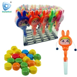 China Wholesale Plastics Funny Rabbit Drum Toys With Candy
