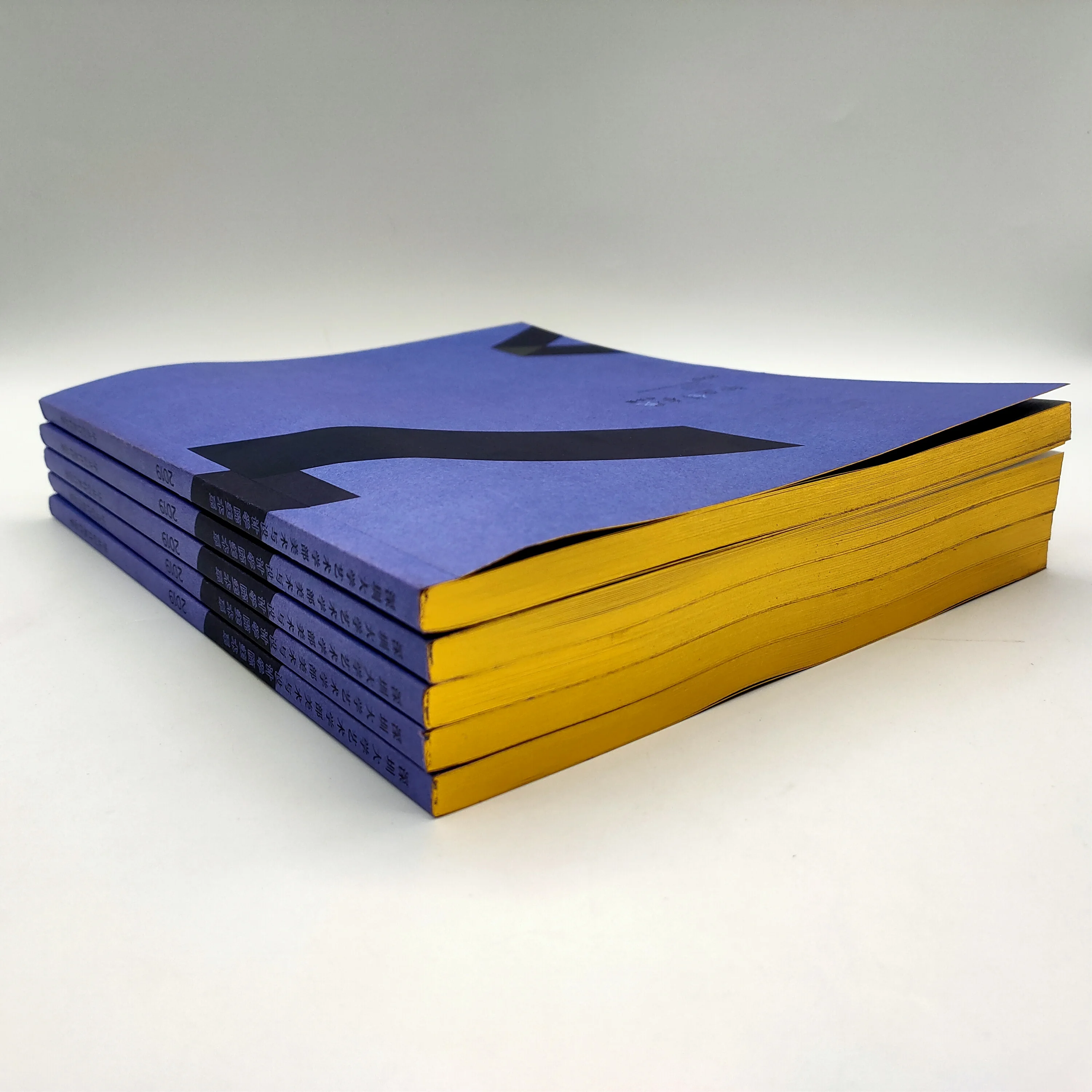 Пользовательская 100% биоразлагаемая переработанная цветная книга, услуги печати с фольгой, тиснение золотым краем