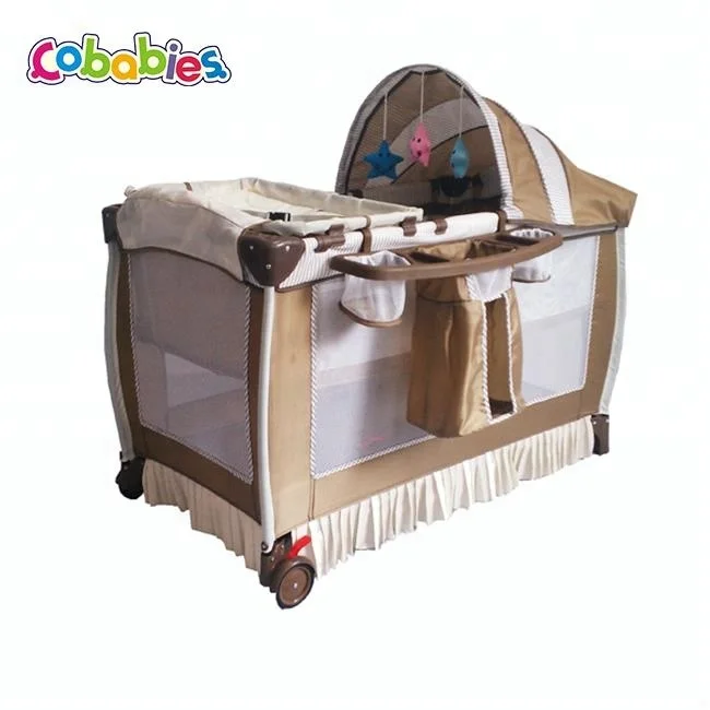 foldable baby crib playpen