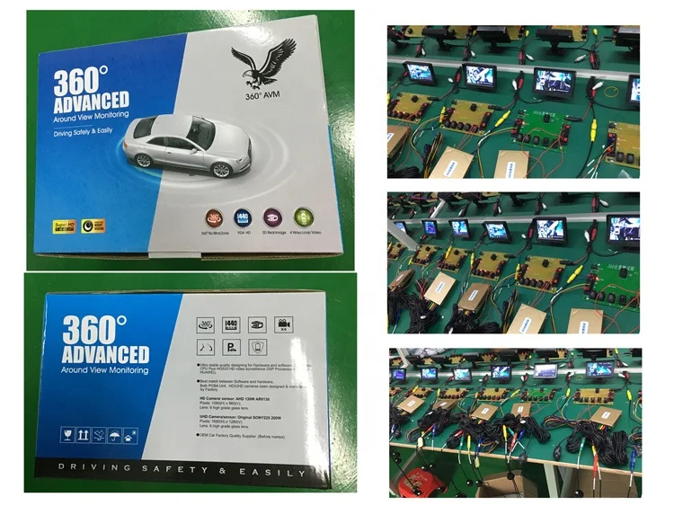 Factory Price 360 Degree Auto Camera Review System 360 Degree Camera Bird View Angle for Land Cruiser