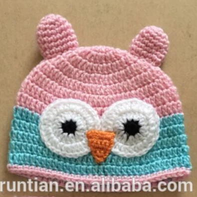 赤ちゃんフクロウ動物ビーニーキッズアクリルかぎ針編み帽子 Buy かぎ針編み帽子 帽子ベビー キッズ帽子 Product On Alibaba Com