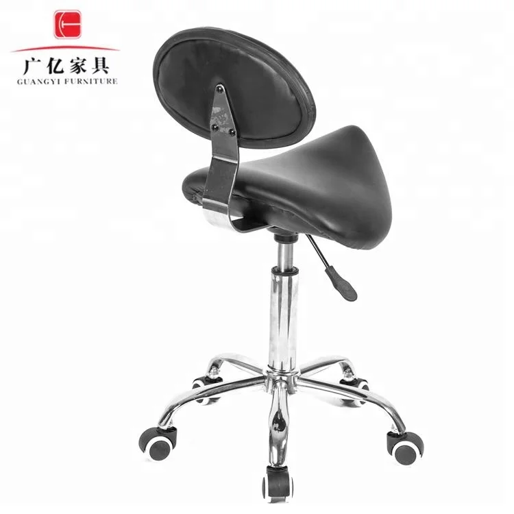 pvc Saddle Rolling Clinic Spa Massage pedicure Stool Chair