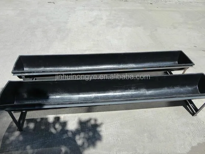 New Black PP Plastic Goat and Sheep Feeding and Drinking Troughs Animal Feeders for Farms