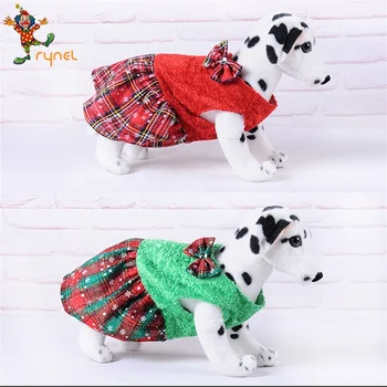 PGPC0850 Santa Christmas Pet Dog Clothes Costumes Red Wholesale Cheap Holiday Pet Apparel Dog Christmas Outfits Clothes