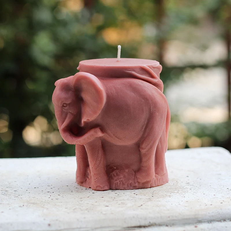 Moule En Silicone éléphant Pour Bougies, Savons, Résine - Réutilisable, Facile à Démouler - 13