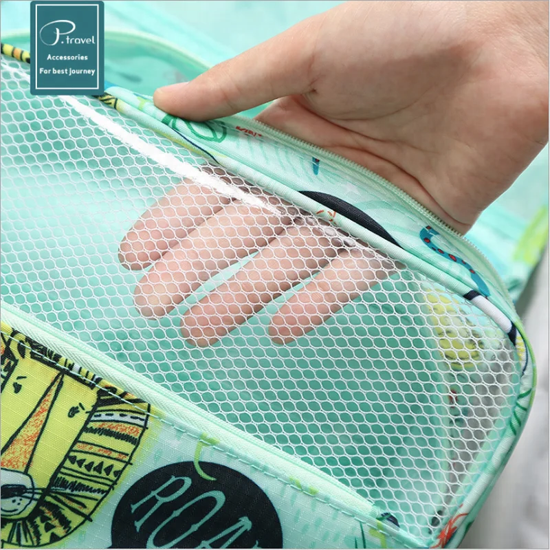 P. Дорожная моющаяся Женская подвесная сумка для туалетных принадлежностей, органайзер для косметики, хранение косметики, набор для путешествий