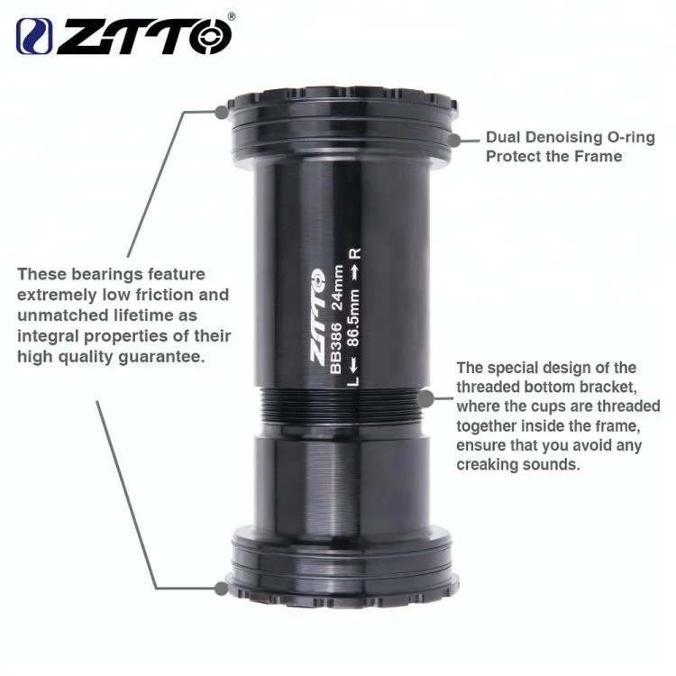 ZTTO BB386 EVO 24アダプター自転車部品24mmクランクセット