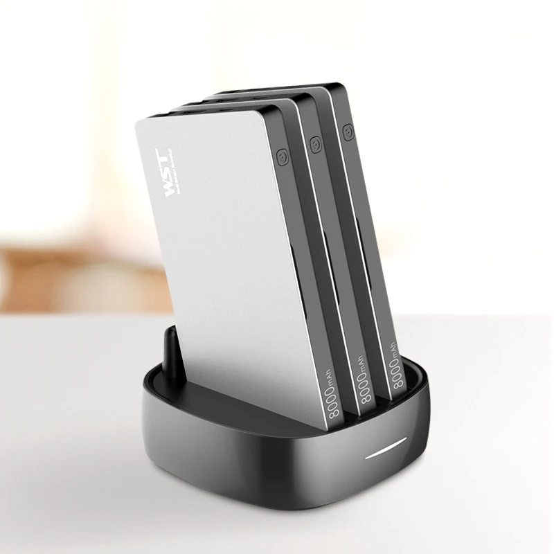 WST New 3 in 1 Power Bank Station Power Station 8000mAh*3 Series Support Premium Design Power Bank