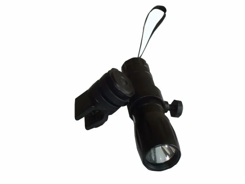 Firefighter Helmet Right Angle L Shaped Zoom Flashlight