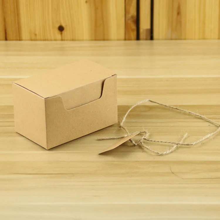 Big Size Kraft Paper Box Customizable Kraft Gift Paper Box with String