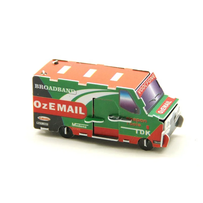 
Популярный дизайн игрушки DIY Забавный 3D пластиковый мини-пазл автомобиль для детей 