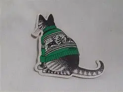 Different style exquisite material self-adhesive die cut tag
