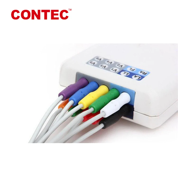 
 CE сертификация Contec TLC5000 монитор ЭКГ 24 часа в сутки tcl5000 12-ведет Холтеру  