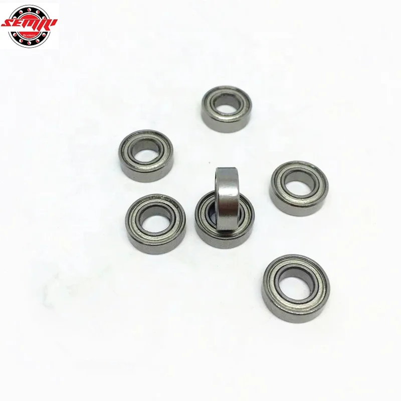 8 Rodamientos R6ZZ De Bolas - Medidas 3/8' X 7/8' X 9/32', Acero Cromado, Doble Blindaje, Precisión P6 (ABEC-3)