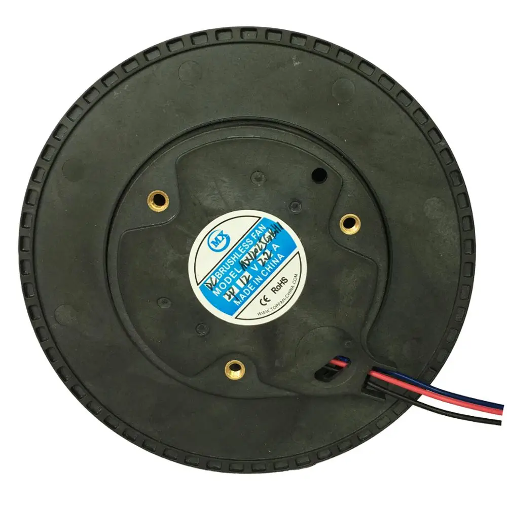 小型DC12V/24V空気清浄機冷却用遠心ファン 4.7インチ 120×25mm