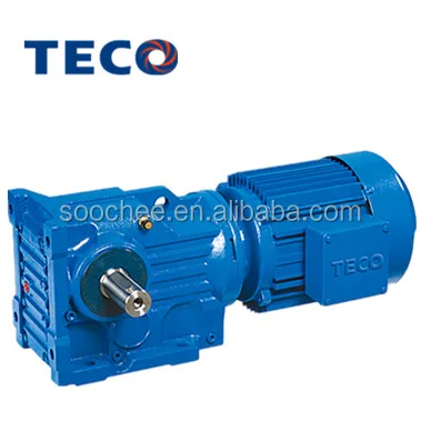 TECO Brand K Series Helical Bevel Geared Motor Gear Box for Hoist