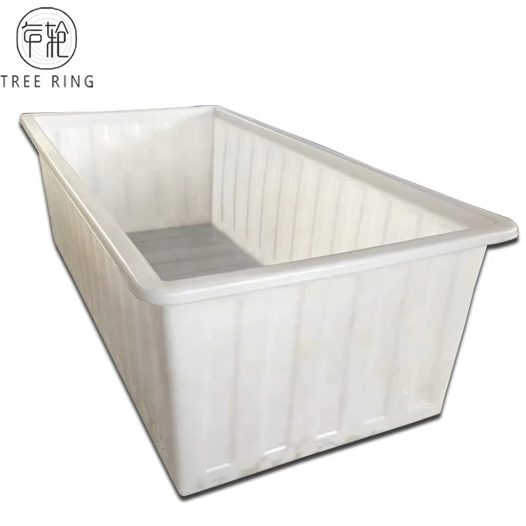 Big Size Rectangular 2200L Recirculating Aquaculture Plastic Water Supply Container for Agricultural Greenhouses