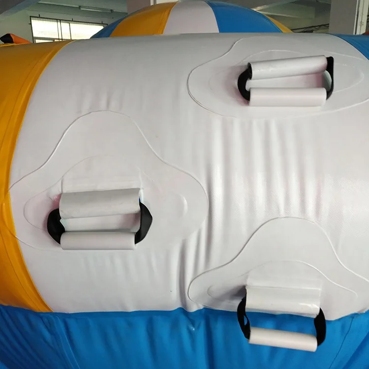 Customized PVC Inflatable Crazy UFO Towable Disco Rotating Gyro Boat Water Twister Toy for Sale