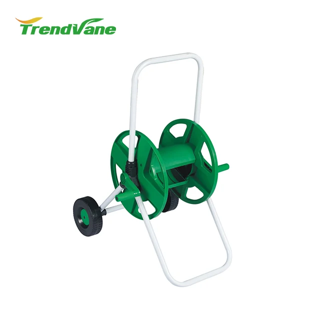 2018 new products Plastic metal garden retractable hose reel irrigation holds up 45m hose