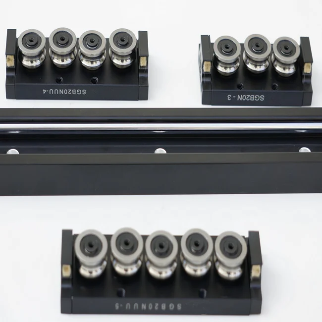 Dual Axis Linear Guide Rail With Linear Roller Bearing SGB25UU for Curtains