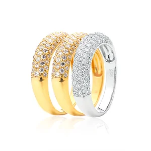 925 Italian Silver Ring 2 Gram Gold Beautiful Designed Women Ring