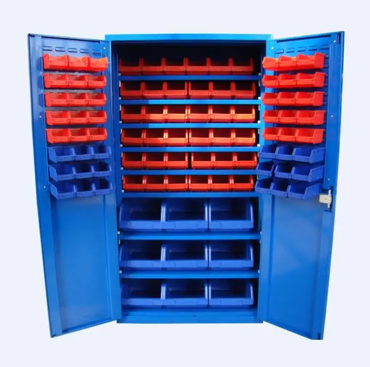 Plastic Storage Bin with Tool Cabinet