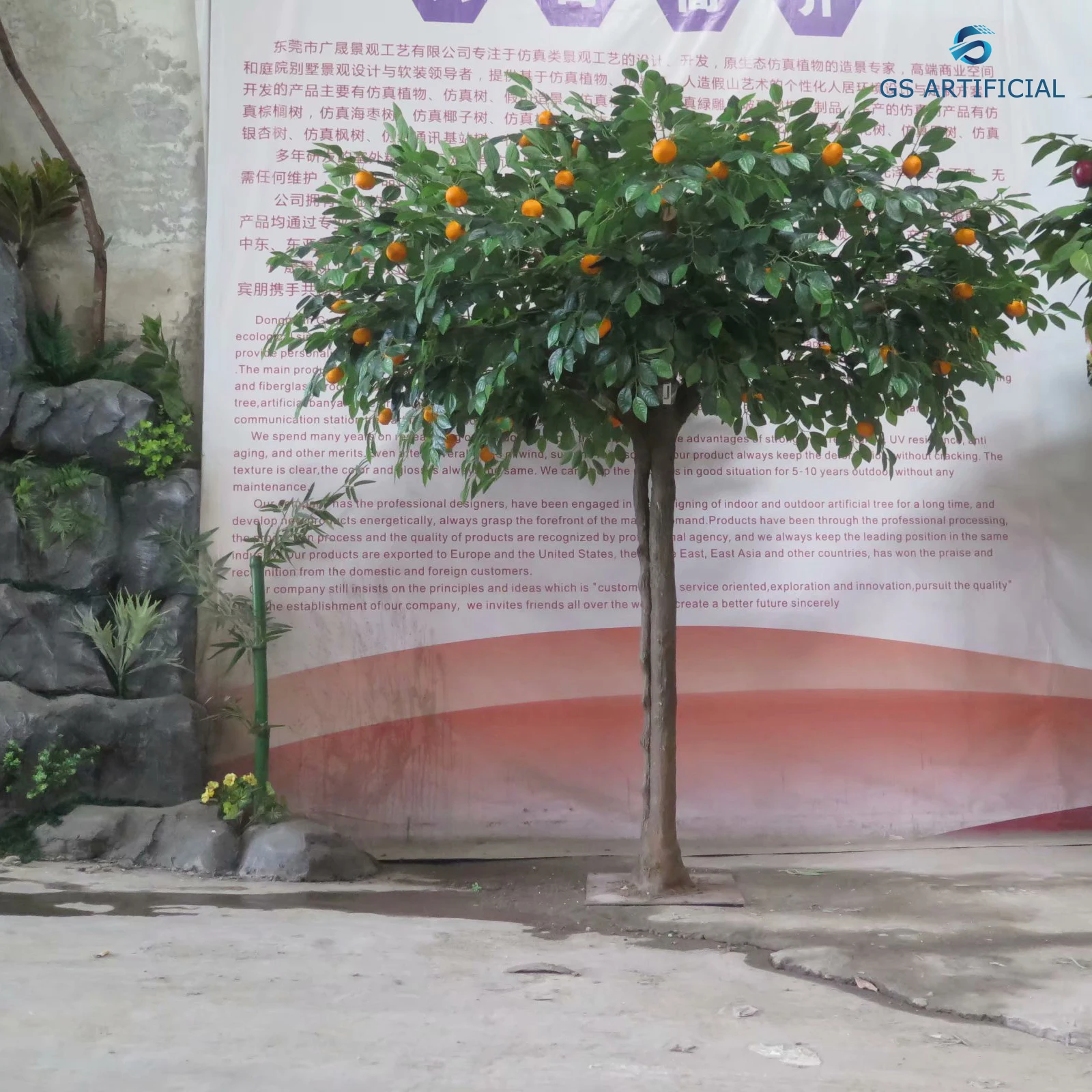 Artificial Alphonso Mango Orange Fruit Tree