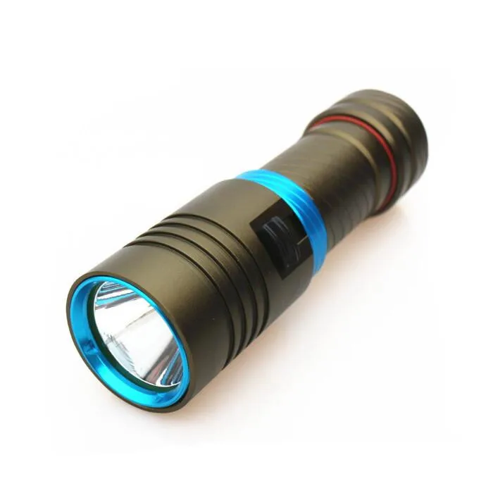 Underwater Swim Diving Scuba LED Flashlight Waterproof 18650 Torch Lamp Lantern 