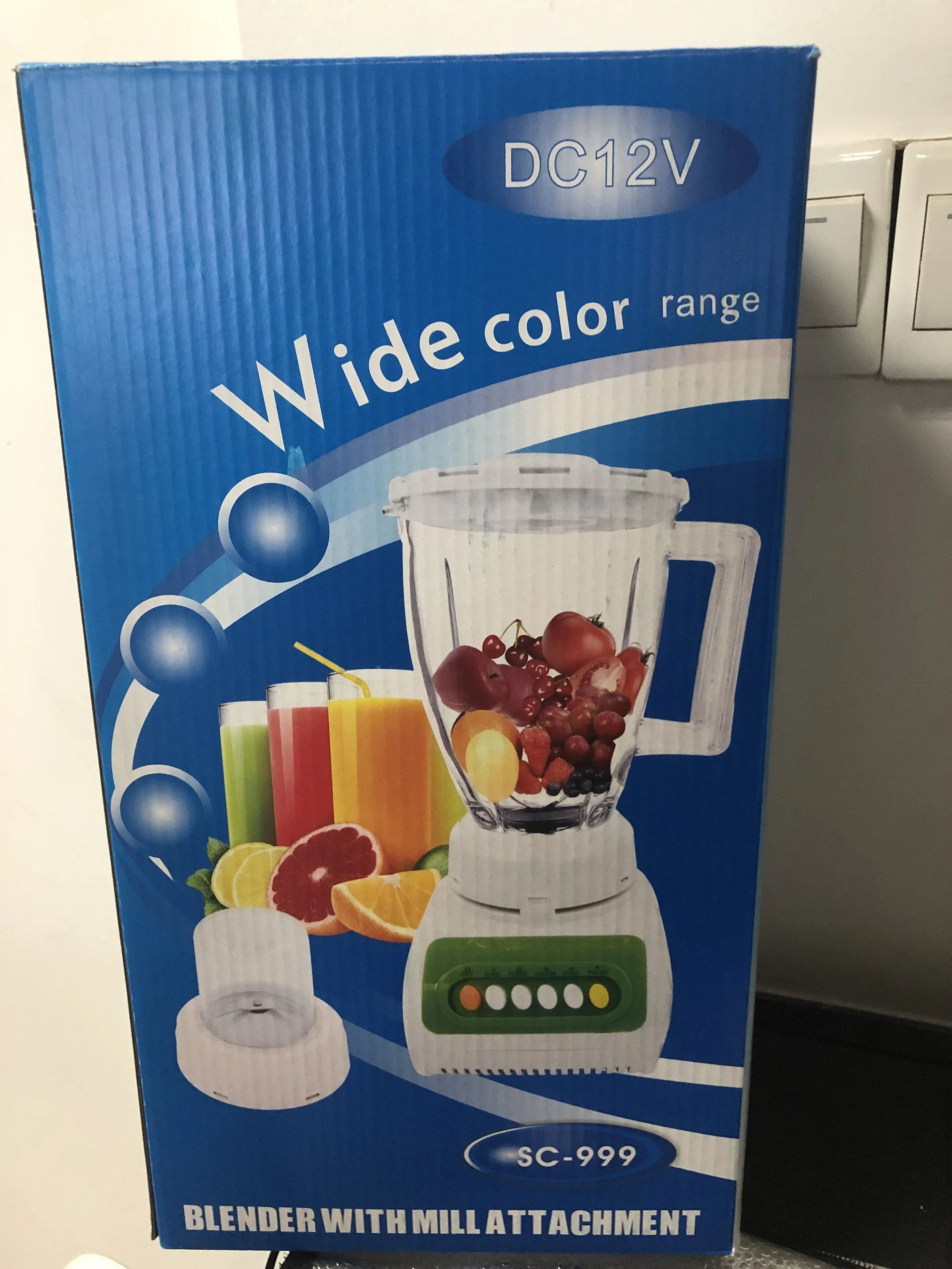 12v Dc Electric Blender With Mill Attachment Buy Electric Vegetable