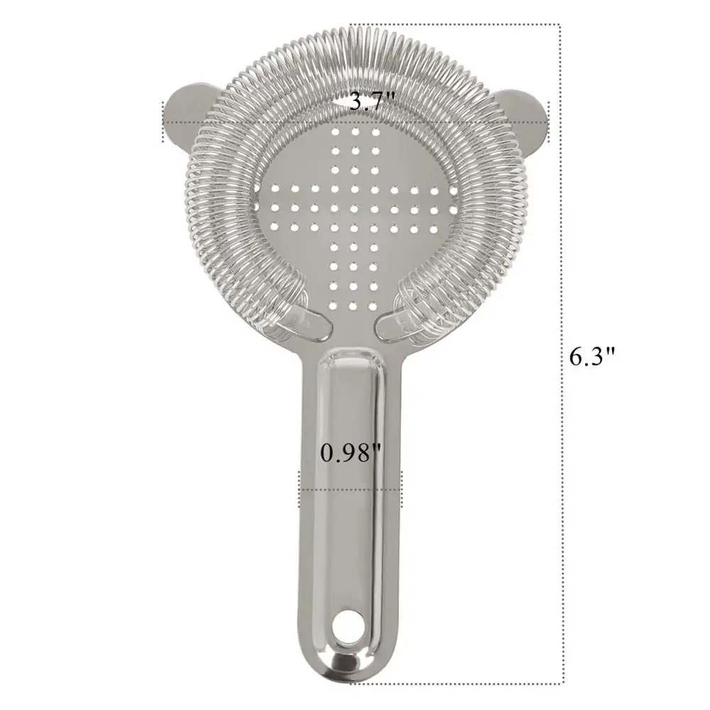 304 Stainless Steel Cocktail Strainer Bar Strainer For Professional