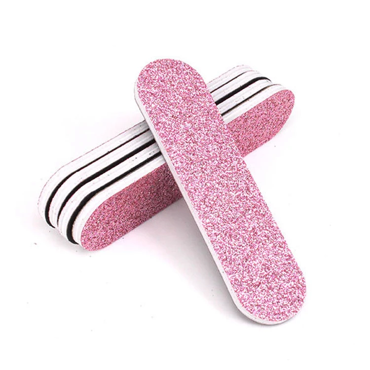 Custom Printed Nail Art Glitter Design Finger Nail File Emery Board