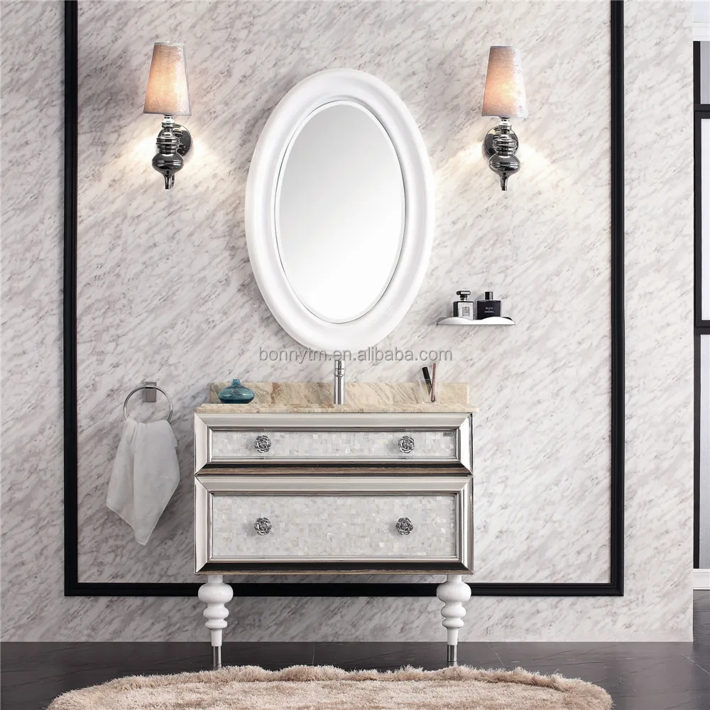 Foshan Home Decor Bn 8339 Middle East Style Bathroom Antique Furniture Bathroom Vanity Oval Framed Bath Mirror Made In China Buy Middle East Style Bathroom Furniture Bathroom Antique Furniture Oval Framed Bath Mirror Product