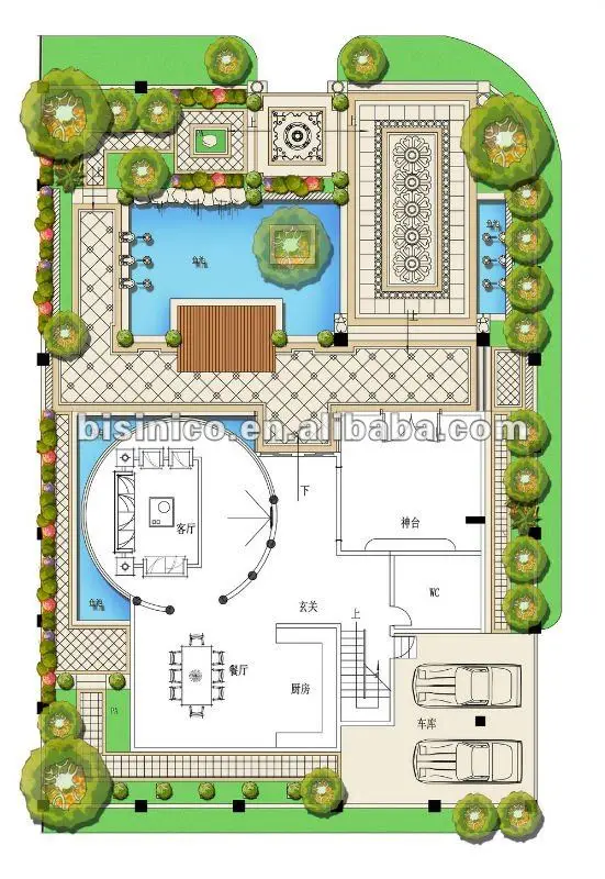 3D villa and landscape design,3D interior and exterior design,3D rendering