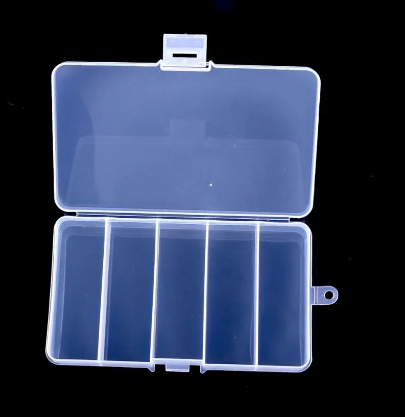 Clear Fishing Tackle Box Adjustable Subcases Transparent Food