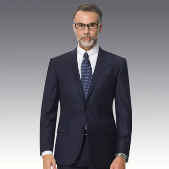 Custom fashion handmade quality 2 pieces 100% wool super 130s mens bespoke suit