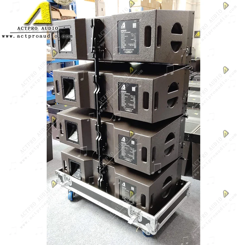 KR210 Line Array Speaker Daul 10 Inch Line Array System Neodymium Horns Ferrite Speakers Wedding Party Concert DJ Actpro Audio