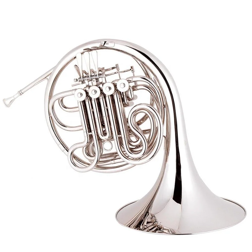 Bb Key Piston French Horn Brass Body Cupronickel Leadpipe Lacquered