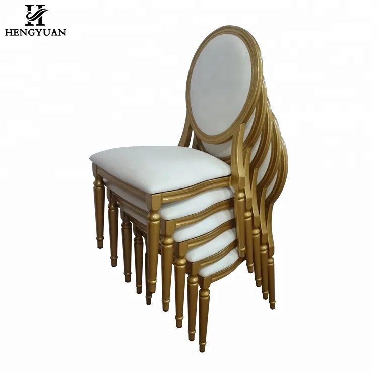 Simple Elegant Stacking Banquet Wedding Event Dining Room Chairs for Sale