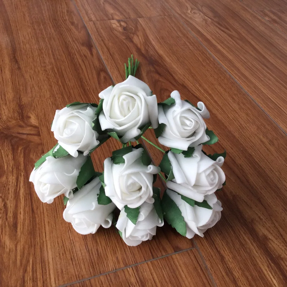 Foam Roses With Wired Stem Flower Bouquet For Card Making Scrapbooking Flower Accessories Buy Artificial Foam Roses Small Silk Roses Small Foam Rose Product On Alibaba Com