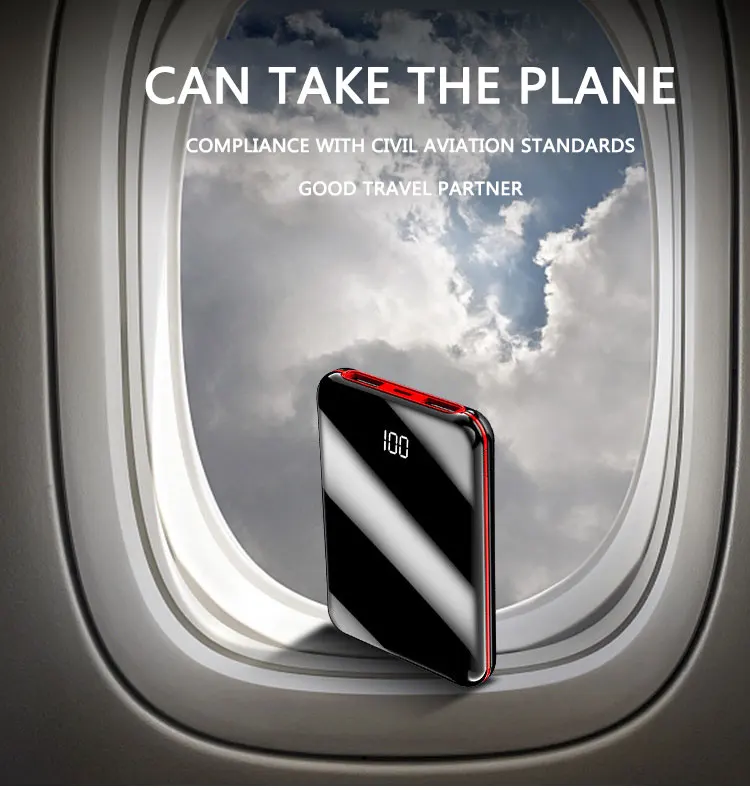 Casun Best Selling Mini power bank 10000mAh portable fast charging powerbank with digital power display - ANKUX.COM