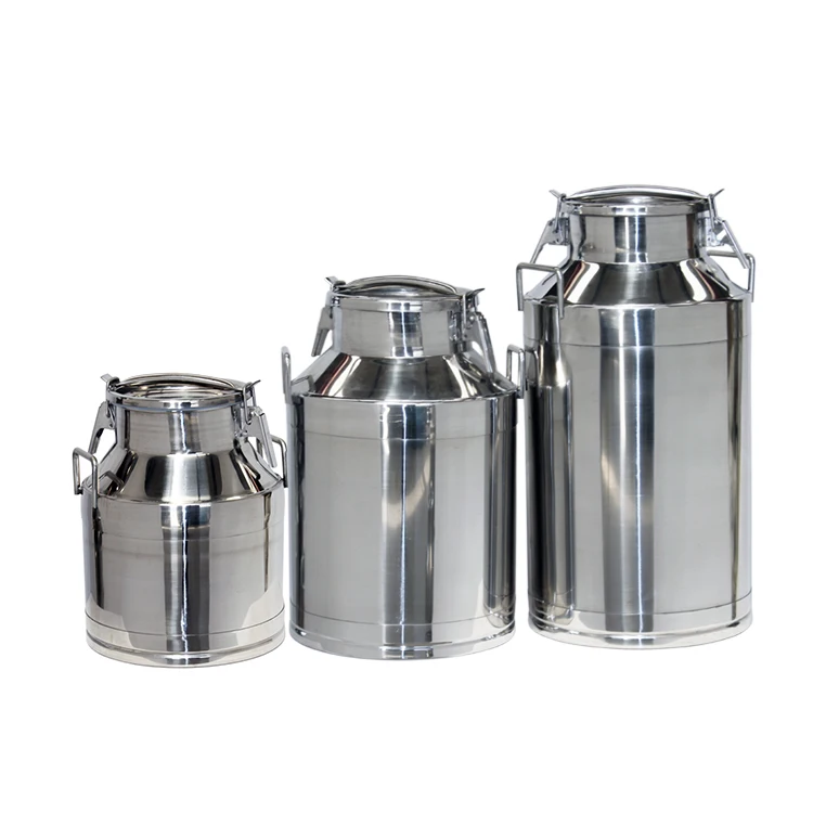 Silver 25 Litre Stainless Steel Milk Container